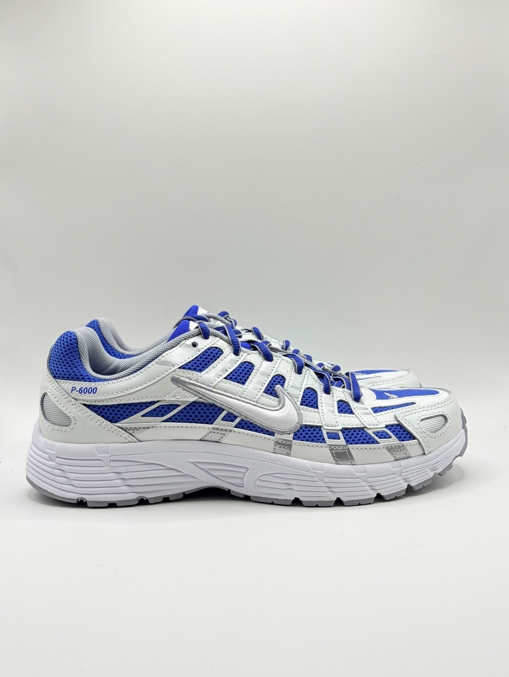 Nike P-6000 GS Running Shoes Size 7Y/8.5 Womens White Blue